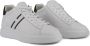 Hogan Witte leren sneakers met suède details White Heren - Thumbnail 4