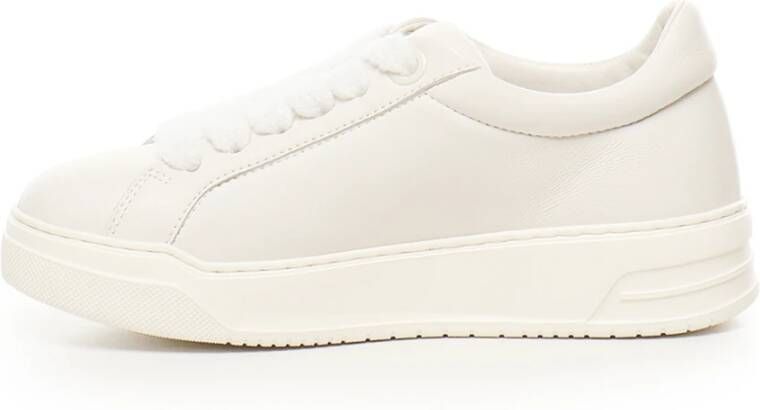 Hogan Witte Leren Sneakers met Suède Details White Heren