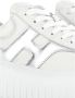 Hogan Witte Leren Sneakers Metallic Finish White Dames - Thumbnail 2