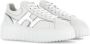 Hogan Witte Leren Sneakers Metallic Finish White Dames - Thumbnail 5