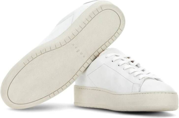 Hogan Witte Leren Sneakers Panel Design White Dames