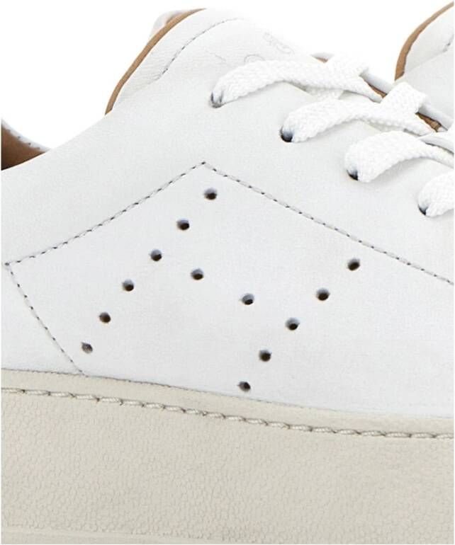 Hogan Witte Leren Sneakers Panel Design White Dames