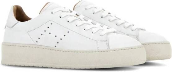 Hogan Witte Leren Sneakers Panel Design White Dames