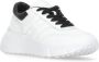 Hogan Witte Leren Sneakers Ronde Neus Logo White Dames - Thumbnail 3