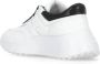 Hogan Witte Leren Sneakers Ronde Neus Logo White Dames - Thumbnail 4