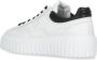 Hogan Witte Leren Sneakers Ronde Neus White Dames - Thumbnail 3