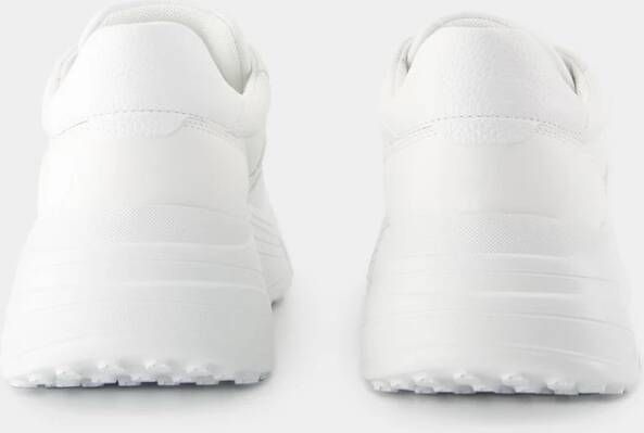 Hogan Witte Leren Sneakers Ronde Neus White Dames