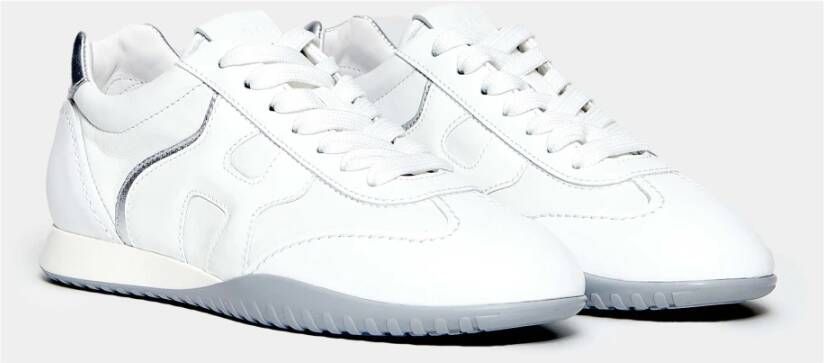 Hogan Witte Leren Sneakers Ss23 White Dames