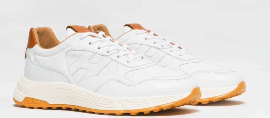 Hogan Witte Leren Sneakers Ss23 White Heren