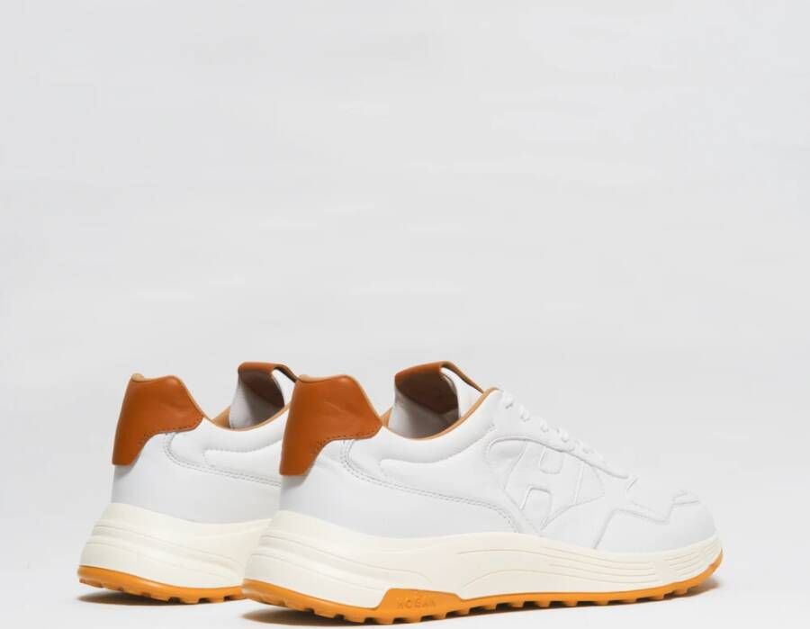 Hogan Witte Leren Sneakers Ss23 White Heren