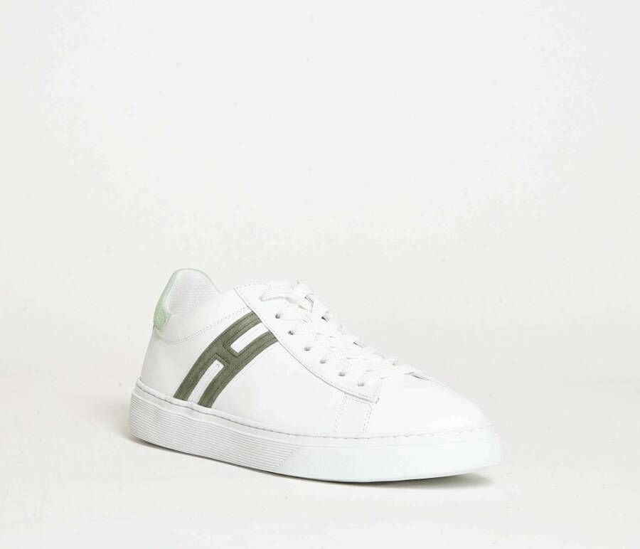 Hogan Witte Leren Sneakers Stijlvol Ontwerp White Heren