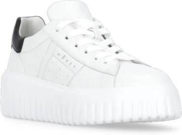 Hogan Witte Leren Sneakers voor Vrouwen White Dames