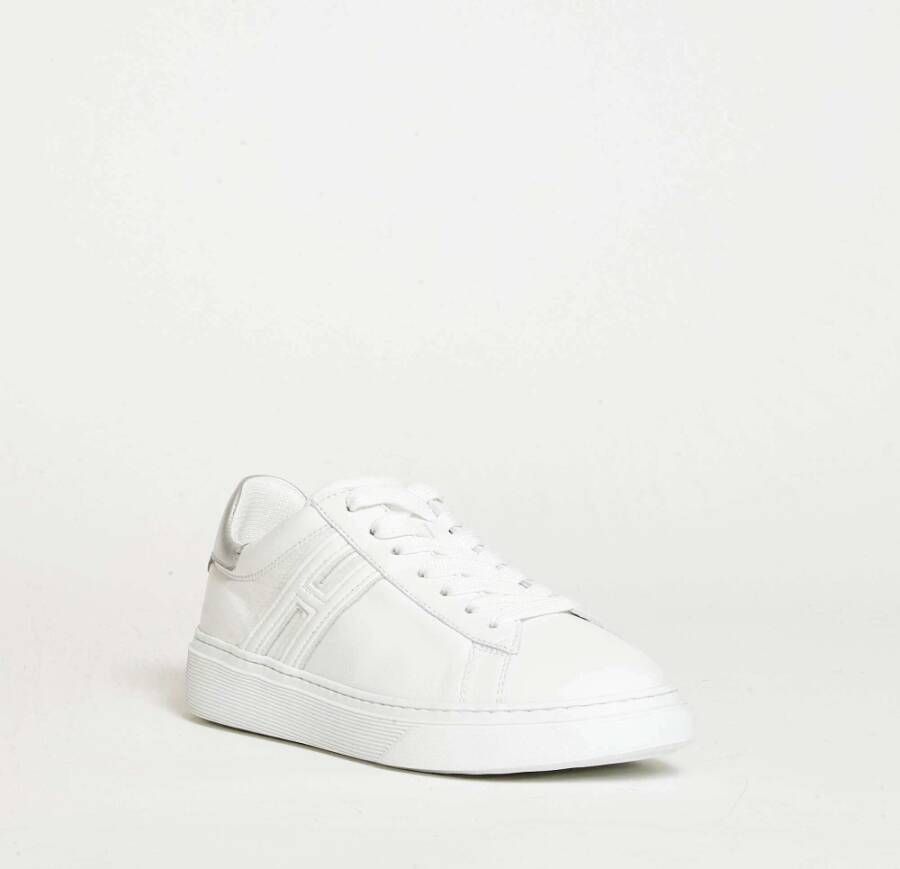 Hogan Witte Leren Sneakers White Dames