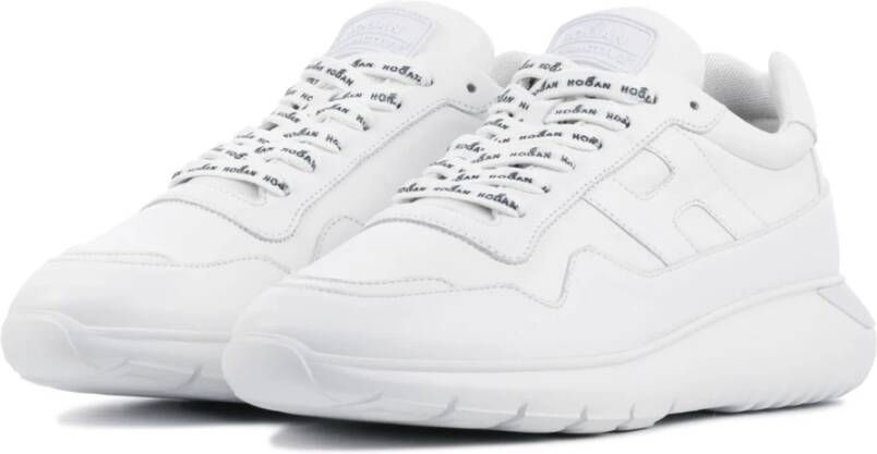 Hogan Witte Leren Sneakers White Heren