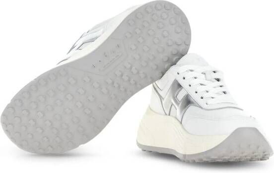 Hogan Witte Leren Veterschoenen White Dames