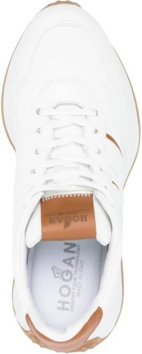 Hogan Witte Logo-Patch Sneakers White Dames