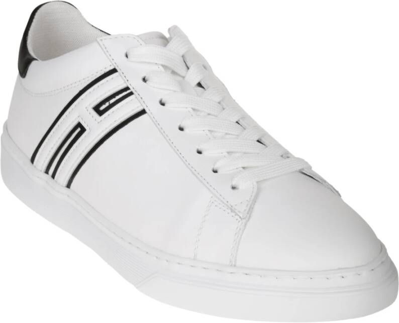 Hogan Witte platte schoenen leer White Heren