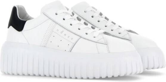 Hogan Witte platte schoenen met geheugenschuim White Dames