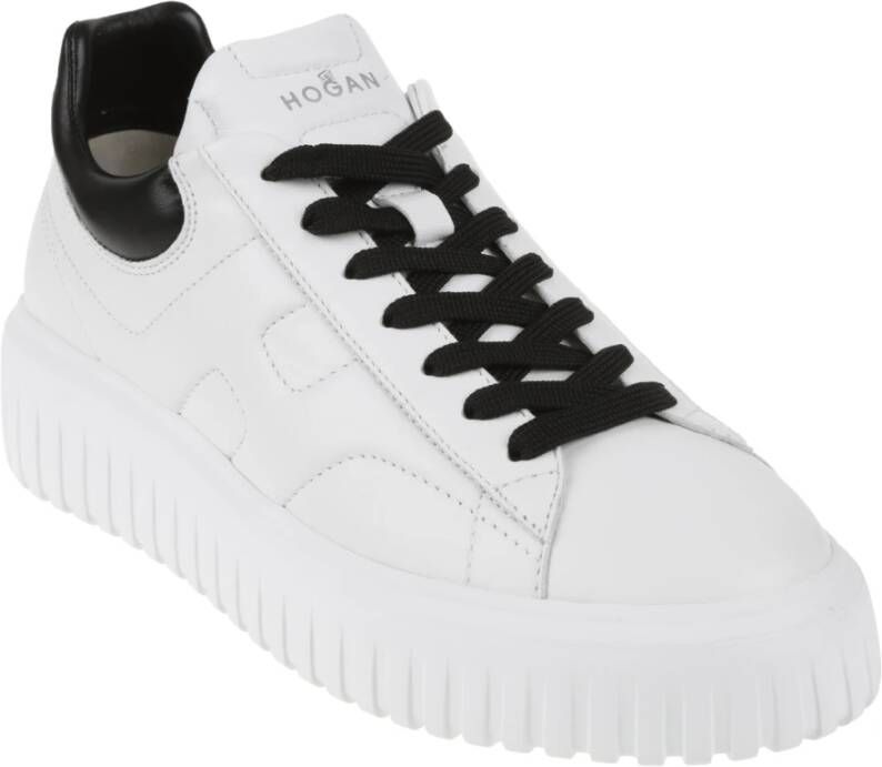 Hogan Witte platte schoenen met strepen White Heren