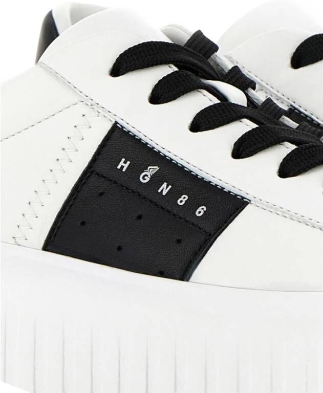 Hogan Witte platte schoenen voor vrouwen White Dames