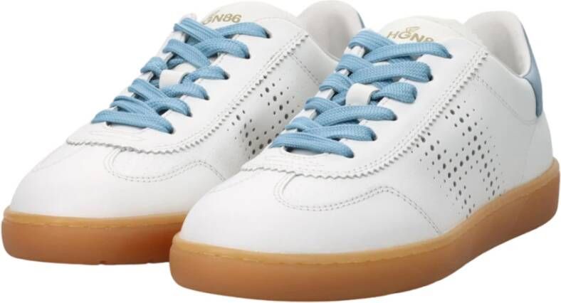 Hogan Witte Platte Schoenen White Dames