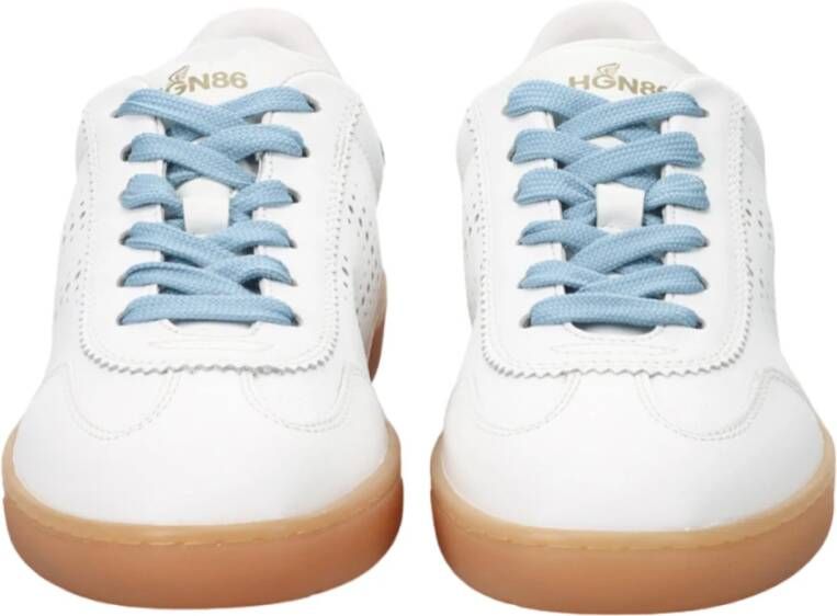 Hogan Witte Platte Schoenen White Dames