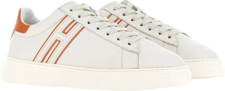 Hogan Witte Platte Schoenen White Heren