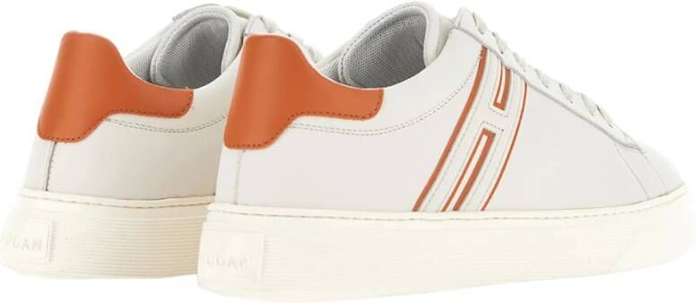 Hogan Witte Platte Schoenen White Heren