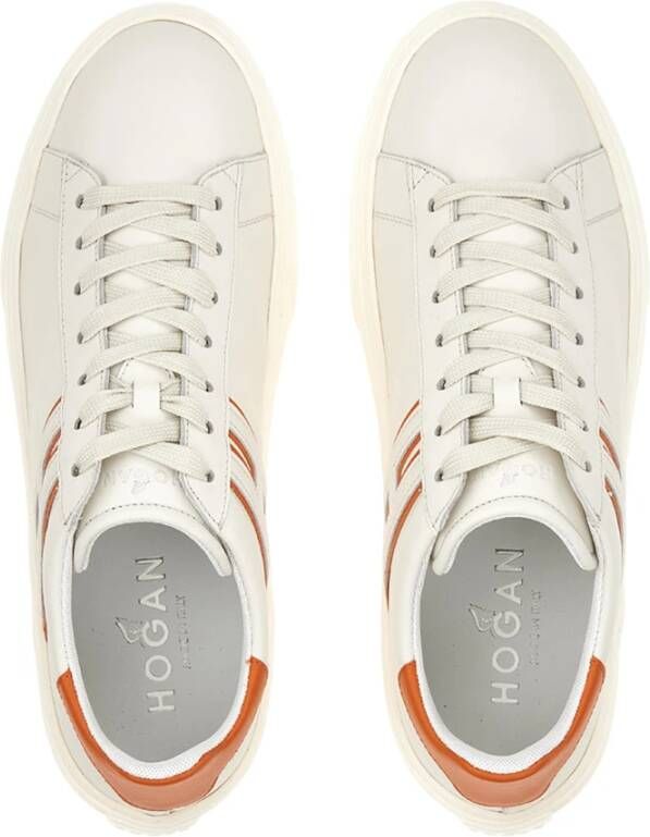 Hogan Witte Platte Schoenen White Heren