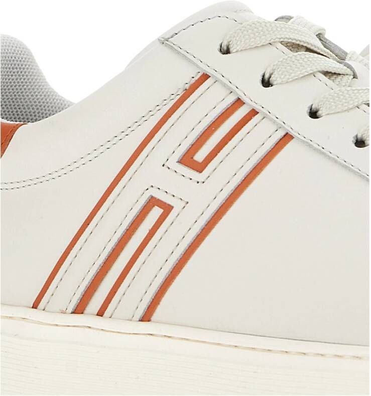 Hogan Witte Platte Schoenen White Heren