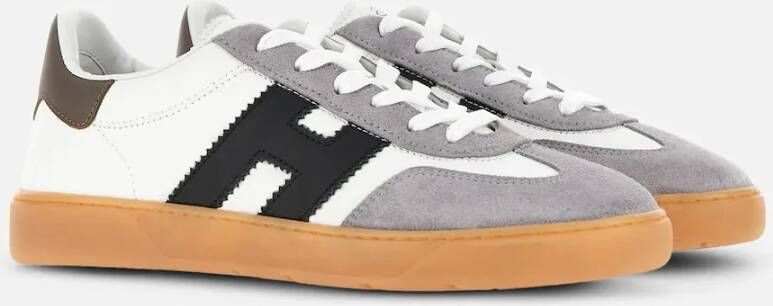 Hogan Witte Platte Schoenen White Heren