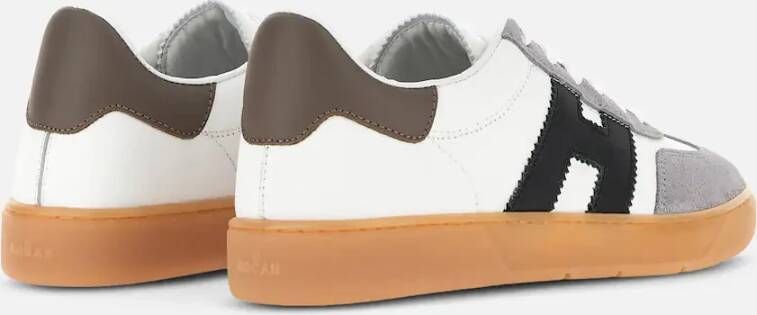 Hogan Witte Platte Schoenen White Heren