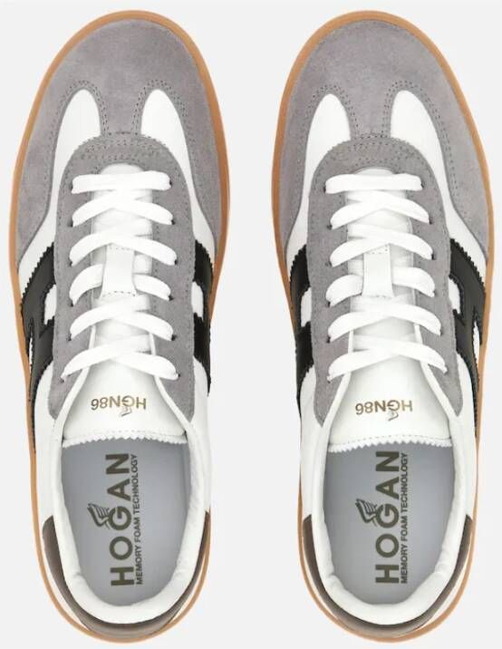 Hogan Witte Platte Schoenen White Heren