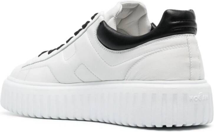 Hogan Witte platte veterschoenen White Heren