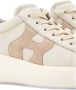 Hogan Witte Roze Leren Platte Schoenen Beige Dames - Thumbnail 3