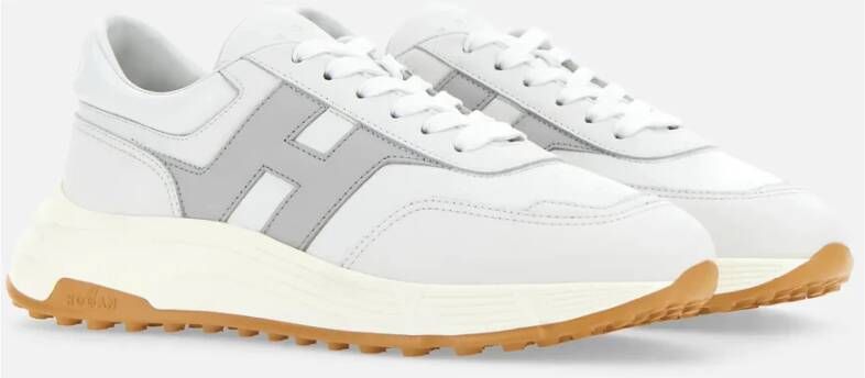 Hogan Witte Sneakers Hyperlight Glad Leer White Heren