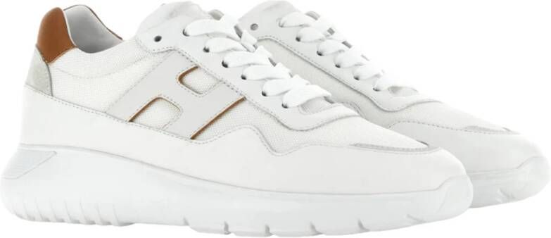 Hogan Witte Sneakers Klassiek Model Multicolor Heren