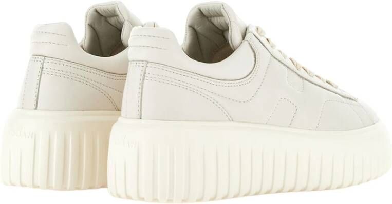 Hogan Strepen Leren Sneakers Beige Dames