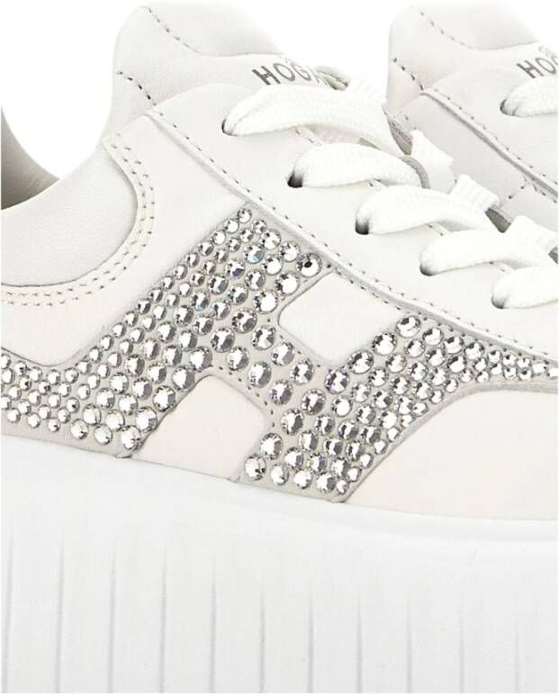 Hogan Witte Sneakers met Flatform Zool White Dames