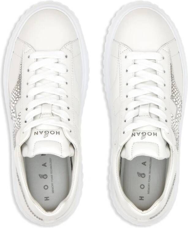 Hogan Witte Sneakers met Flatform Zool White Dames