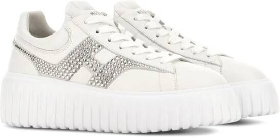 Hogan Witte Sneakers met Flatform Zool White Dames