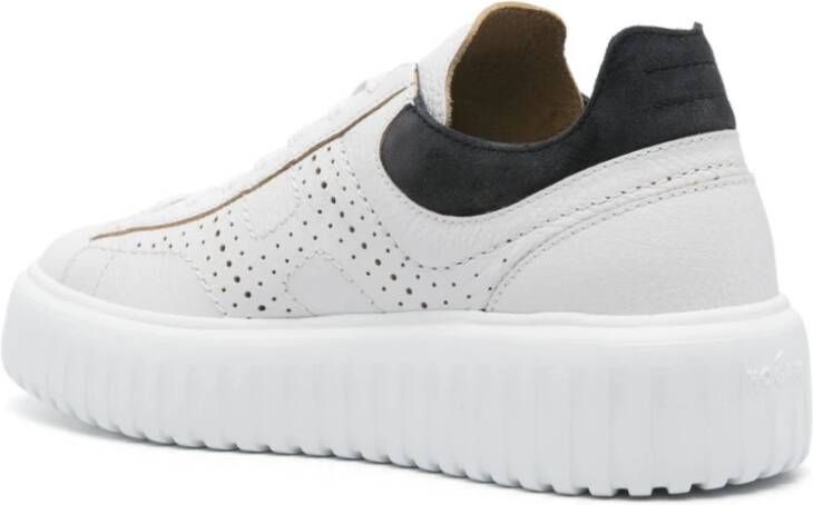 Hogan Witte Sneakers met Geperforeerd H-logo White Heren