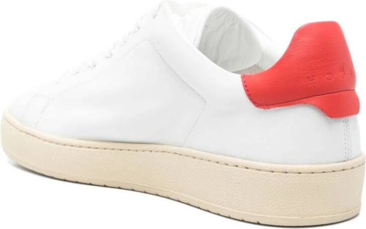 Hogan Witte Sneakers met H Logo Detail White Heren