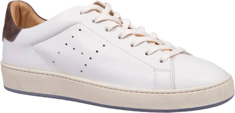 Hogan Witte Sneakers met Suède Details White Heren