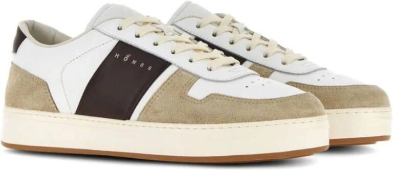 Hogan Witte Sneakers met Tonal Stiksels White Heren