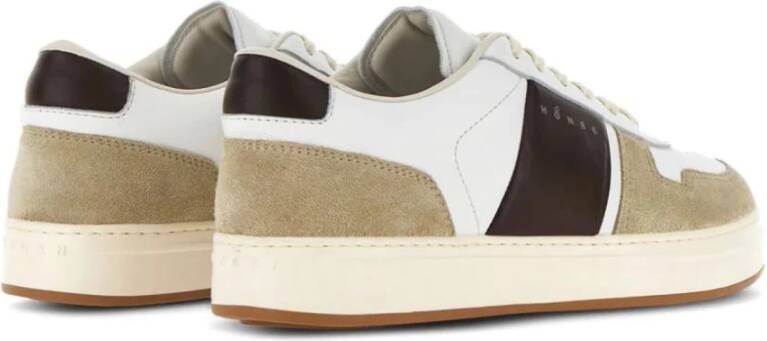 Hogan Witte Sneakers met Tonal Stiksels White Heren