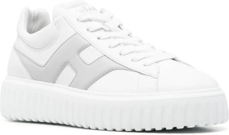 Hogan Witte Sneakers met Verwisselbare Veters White Heren