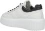 Hogan Witte Sneakers met Zwarte Profielen White Dames - Thumbnail 3