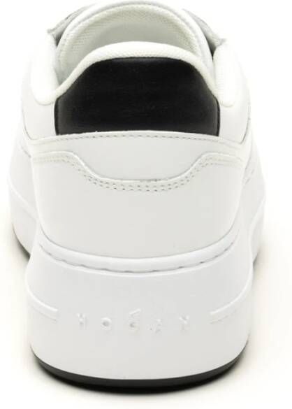 Hogan Witte Sneakers Vetersluiting Stijl White Dames