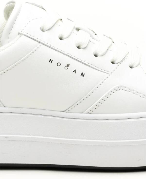 Hogan Witte Sneakers Vetersluiting Stijl White Dames